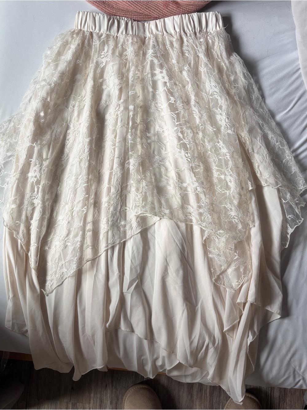 Asymmetrical Fairycore Whimsical Maxi Skirt
